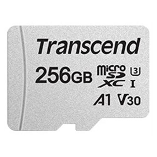 Карта пам'яті Transcend 256GB microSDXC C10 адаптер SD (TS256GUSD300S-A) фото №1