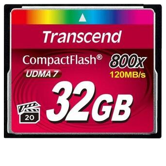 Карта пам'яті Transcend 32 GB 800X CompactFlash Card (TS32GCF800) (WY36dnd-104627) фото №1