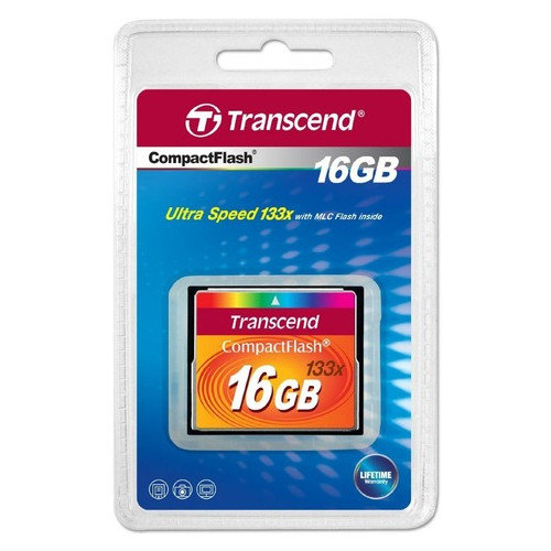 Карта пам'яті Transcend 16 GB 133X CompactFlash Card TS16GCF133 (WY36dnd-104618) фото №2