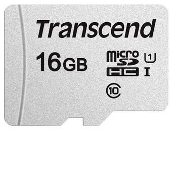 Карта пам'яті Transcend MicroSDHC 16GB UHS-I Class 10 300S Adapter SD (TS16GUSD300S-A) фото №1