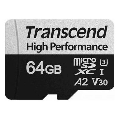 Карта пам'яті Transcend 64GB microSD class 10 UHS-I U3 A2 (TS64GUSD330S) фото №1