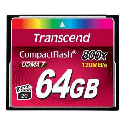 Карта пам'яті Transcend 64GB 800x (TS64GCF800) фото №1