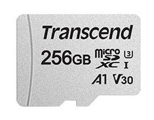 Карта пам'яті Transcend 256GB microSDXC C10 UHS-I R95/W45MB/s адаптер SD (JN63TS256GUSD300S-A) фото №2