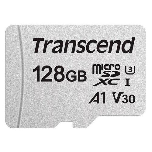 Карта пам'яті Transcend 128GB microSDXC C10 UHS-I R95/W45MB/s адаптер SD (JN63TS128GUSD300S-A) фото №2