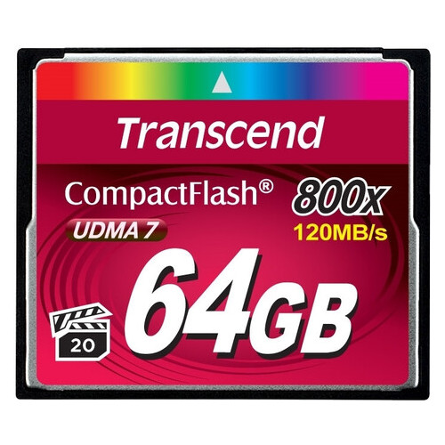 Карта пам'яті Transcend 64GB CF 800X (JN63TS64GCF800) фото №2