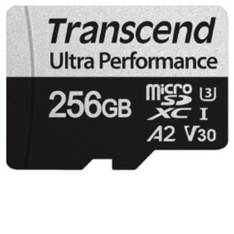 Карта пам'яті Transcend 256GB microSDXC C10 UHS-I U3 A2 R160/W125MB/s SD (TS256GUSD340S) фото №1