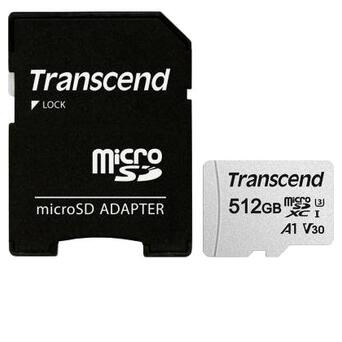 Карта пам'яті Transcend 512GB microSDXC Class 10 U3 (TS512GUSD300S-A) фото №1