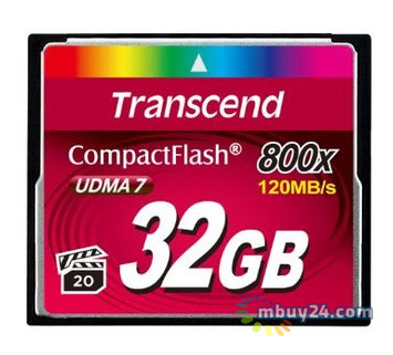 Карта пам'яті Transcend CF 32GB (800X) (TS32GCF800) фото №1