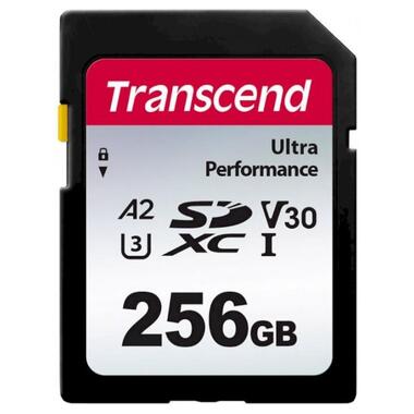 Карта пам'яті Transcend SD 256GB C10 UHS-I U3 A2 R160/W90MB/s 4K (TS256GSDC340S) фото №1