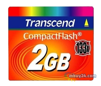 Карта пам'яті Transcend 2GB Compact Flash (133X) (TS2GCF133) фото №1