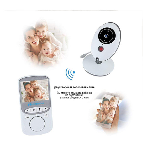 Видеоняня Jetix Baby Monitor VB605 с цветным 2.4 дисплеем фото №3