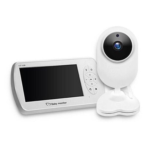 Видеоняня Baby Monitor беспроводная монитор 4.3 дюйма Inqmega BM43 + датчик температуры фото №1