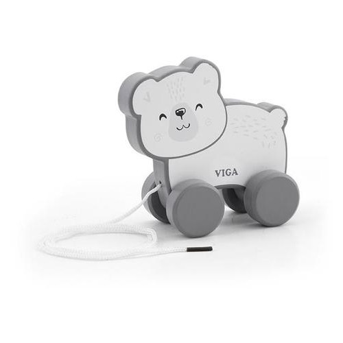 Каталка Viga Toys PolarB Білий ведмідь (44001) фото №1