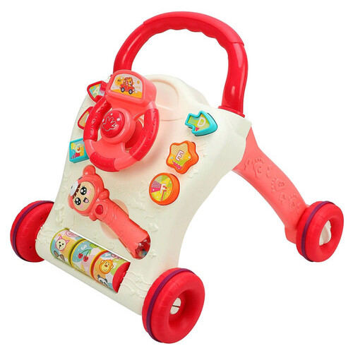 Дитячі ходунки-каталка Limo Toy 698-62-63 Рожевий фото №1