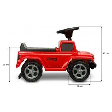 Машинка для катання Caretero (Toyz) Jeep Rubicon Red TOYZ-2592 фото №8