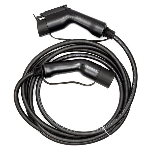 Зарядний кабель HiSmart для електромобілів Type 1 - Type 2 32A 7.2кВт 1 фазний 5м фото №1