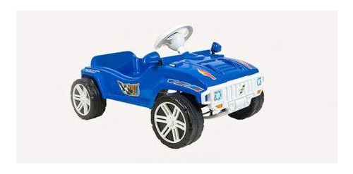 Машинка для катания педальная, синяя 792_С фото №1