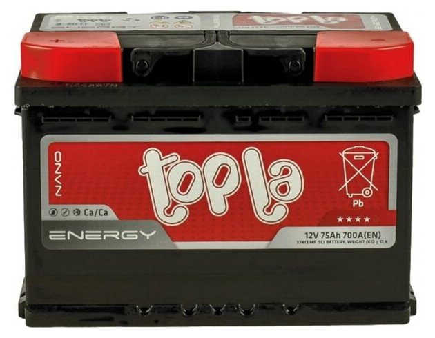 Автомобільний акумулятор Topla 73Ah/12V Energy Euro (0) (108 073) фото №1