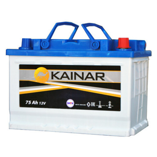 Акумулятор автомобільний Kainar 75Ah-12V L EN640 Asia фото №1