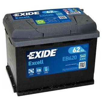 Акумулятор Exide Excell 6СТ-62 Євро (EB620) фото №1