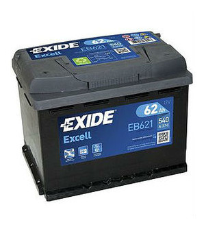 Акумулятор Exide Excell 6СТ-62 (EB621) фото №1