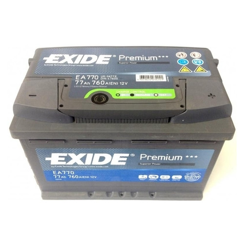 Акумулятор Exide Premium 6СТ-77 АзЕ Євро (EA770) фото №1