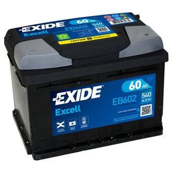 Акумулятор автомобільний EXIDE EXCELL 60Ah Н Ев (-/ ) (540EN) (EB602) фото №1