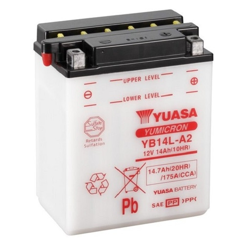 Акумулятор для мотоцикла Yuasa 14.7 Ah/12V YuMicron Battery (YB14L-A2) фото №1