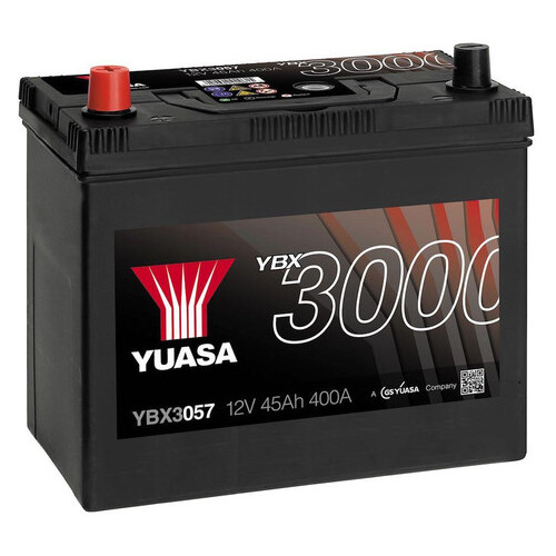 Автомобільний акумулятор Yuasa 12V 45Ah SMF Battery Japan YBX3057 фото №1