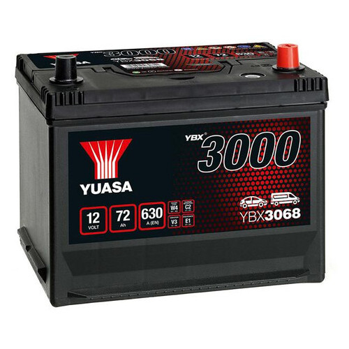 Автомобільний акумулятор Yuasa 12V 72Ah SMF Battery Japan YBX3068 фото №1