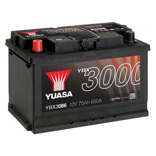 Автомобільний акумулятор Yuasa 12V 76Ah SMF Battery YBX3086 фото №1