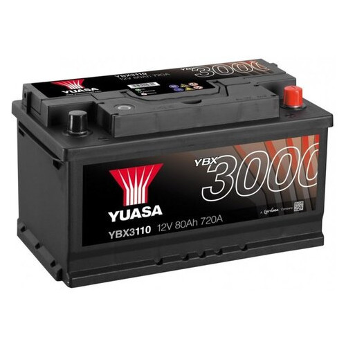 Автомобільний акумулятор Yuasa 12V 80Ah SMF Battery YBX3110 фото №1