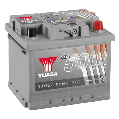 Автомобільний акумулятор Yuasa 12V 50Ah Silver High Performance Battery YBX5063 (0) (YBX5063) фото №1