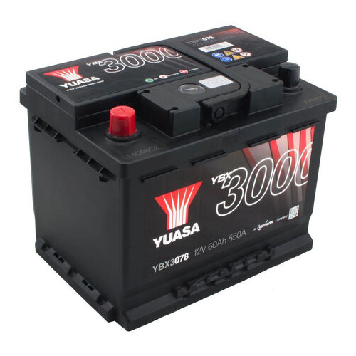 Автомобільний акумулятор Yuasa 12V 62Ah SMF Battery YBX3078 (1) (YBX3078) фото №1