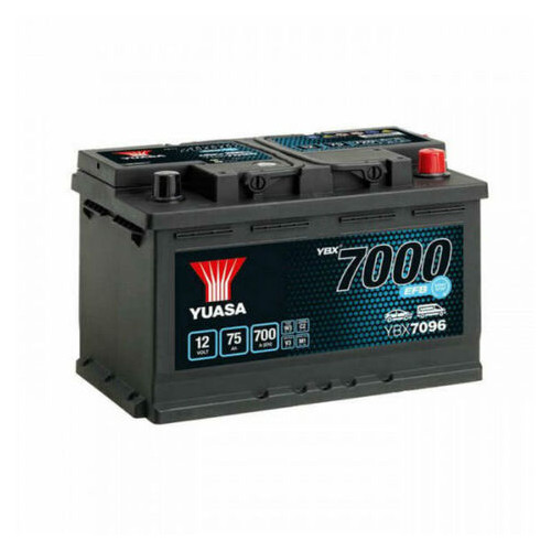 Автомобільний акумулятор Yuasa 12V 75Ah EFB Start Stop Battery YBX7096 (0) (YBX7096) фото №2
