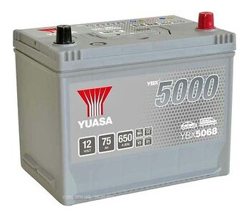 Автомобільний акумулятор Yuasa 12V 75Ah Silver High Performance Battery Japan YBX5068 (0) (YBX5068) фото №2