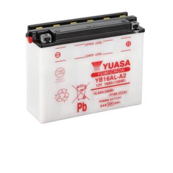 Мото Акумулятор Yuasa 12V 16.8Ah YuMicron Battery YB16AL-A2 (сухозаряджений) (-/ ) фото №1