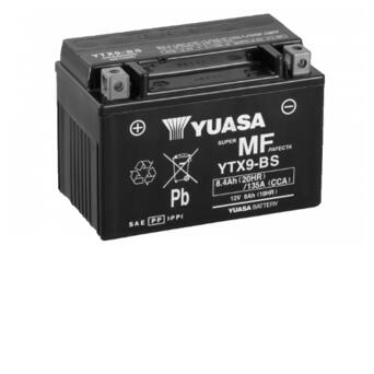 Мото Акумулятор Yuasa 12V 8Ah MF VRLA Battery YTX9-BS (сухозаряджений) ( /-) фото №1