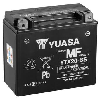 Акумулятор автомобільний Yuasa 12V 18,9Ah MF VRLA Battery (YTX20-BS) фото №1