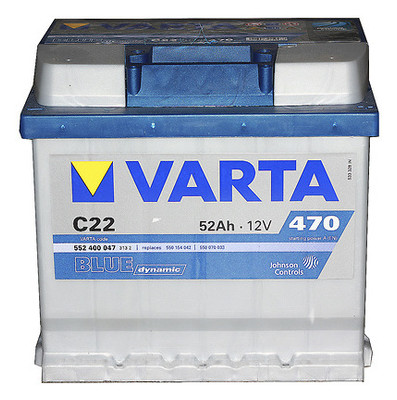 Автомобільний акумулятор Varta Blue Dynamic C22 52Ah-12v R EN470 фото №1