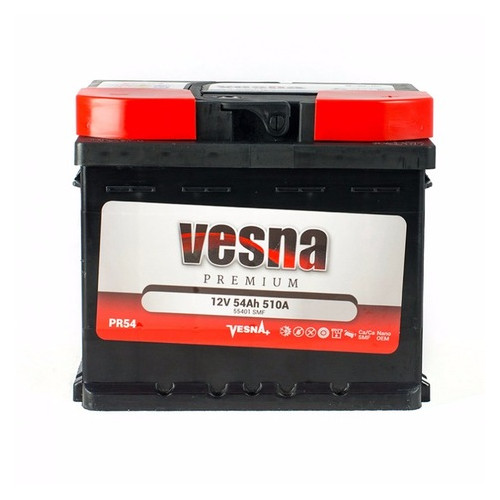 Автомобільний акумулятор Vesna 54 Ah/12V Premium Euro(0) фото №1