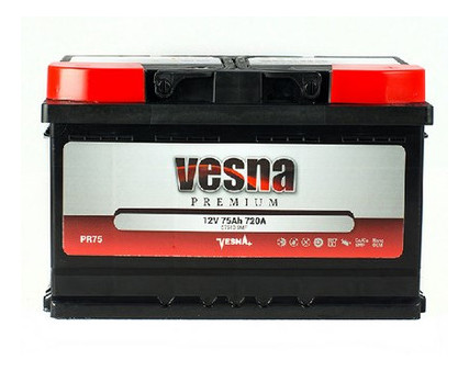 Автомобільний акумулятор Vesna 75 Ah/12V Premium Euro(0) низький фото №1