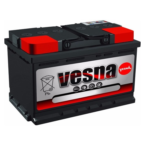 Автомобільний акумулятор Vesna 85 Ah/12V Premium Euro(0) фото №1