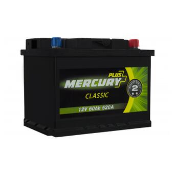 Акумулятор автомобільний MERCURY battery CLASSIC Plus 60Ah (P47295) фото №1
