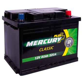 Акумулятор автомобільний MERCURY battery CLASSIC Plus 60Ah (P47295) фото №2