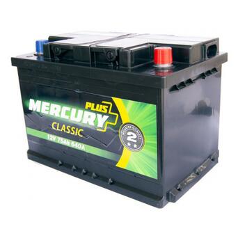 Акумулятор автомобільний MERCURY battery CLASSIC Plus 75Ah (P47296) фото №3