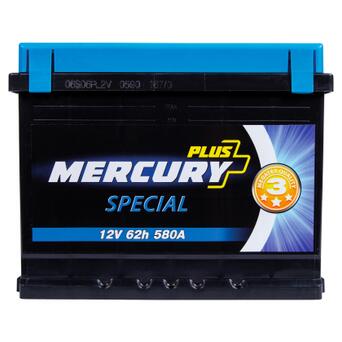 Акумулятор автомобільний MERCURY battery SPECIAL Plus 62Ah (P47298) фото №2