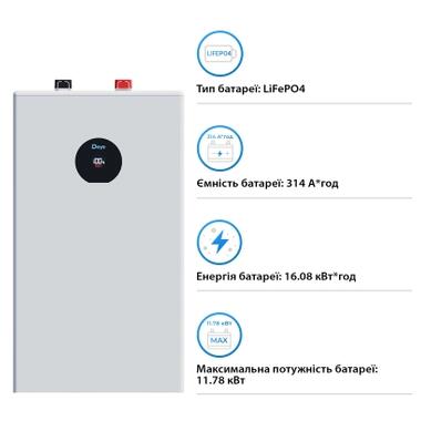 Аккумуляторная батарея LiFePO4 Deye SE-F16-C 51.2V 314Ah 16kWh фото №3