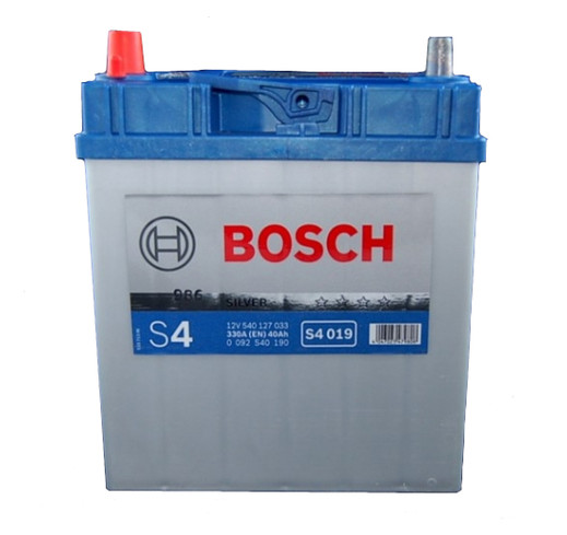 Автомобільний акумулятор Bosch S4 Silver S4019 12v L EN330 40Ah Asia тонкі клем фото №1