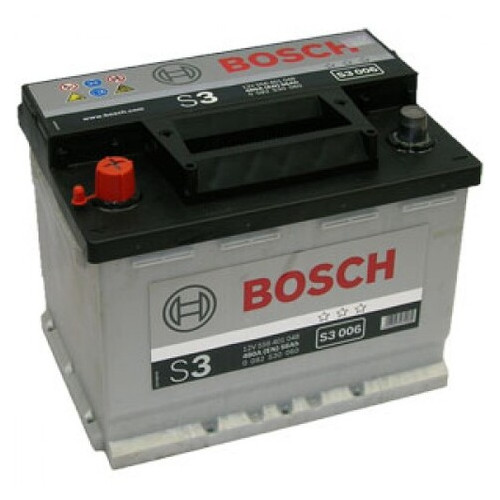 Автомобільний акумулятор Bosch S3 Silver Plus S3006 12v L EN480 56Ah фото №1